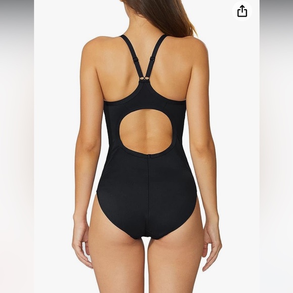 BALEAF Women's Racerback Athletic One Piece Modest Bathing Suit - Picture 3 of 13